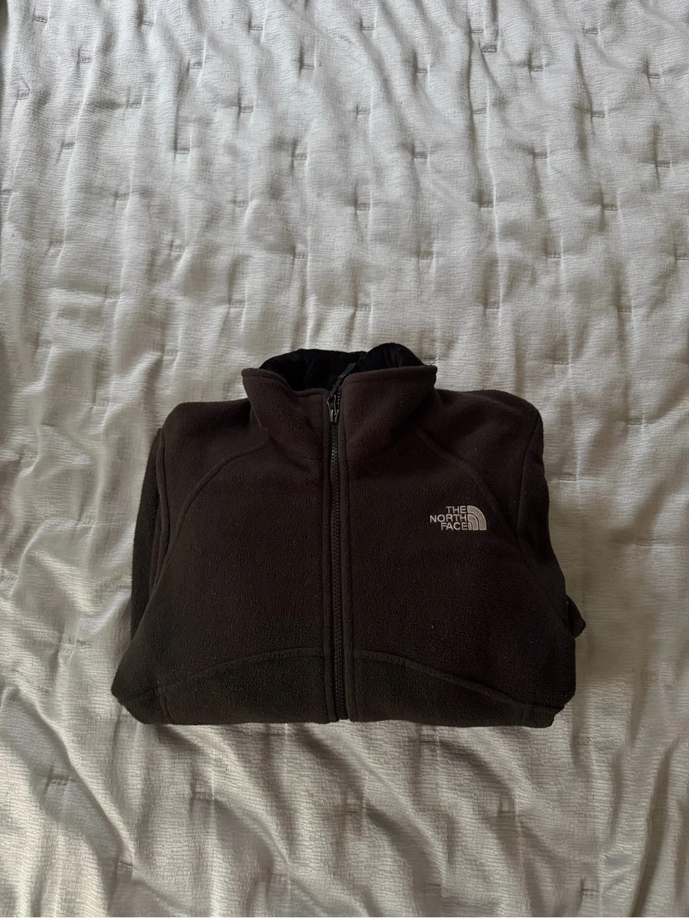 The North Face Men's Charcoal Full-Zip Fleece Jacket